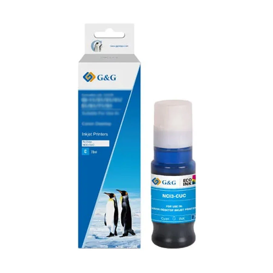 G&G GI-71 70ml Cyan Ink Bottle