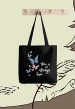Zipper Canvas Tote Bag for School, Office and Travel