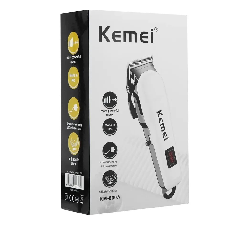 Kemei KM-809A Professional Hair Clipper and Beard Trimmer