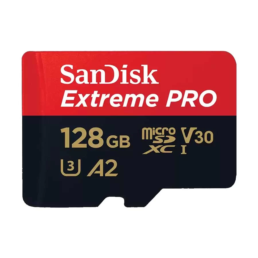 SanDisk Extreme Pro 128GB MicroSDXC Memory Card with Adapter