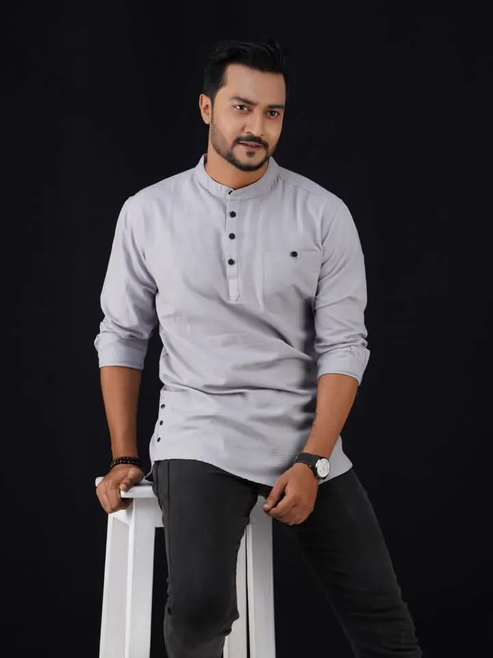 Men's Solid Colour Sakura Cotton Katua, Sizes M to XXL
