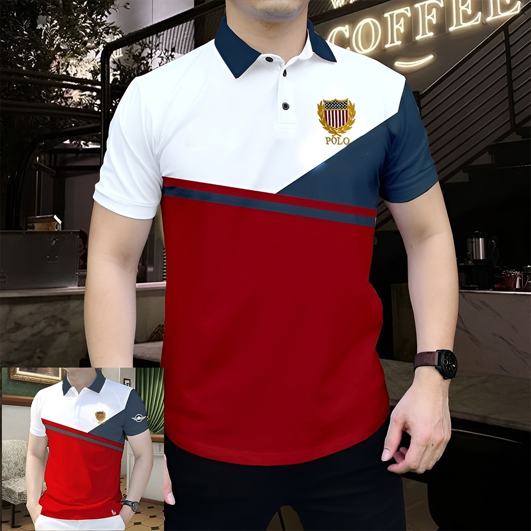 Men's Summer Half Sleeve Cotton Polo Shirt, 200 GSM