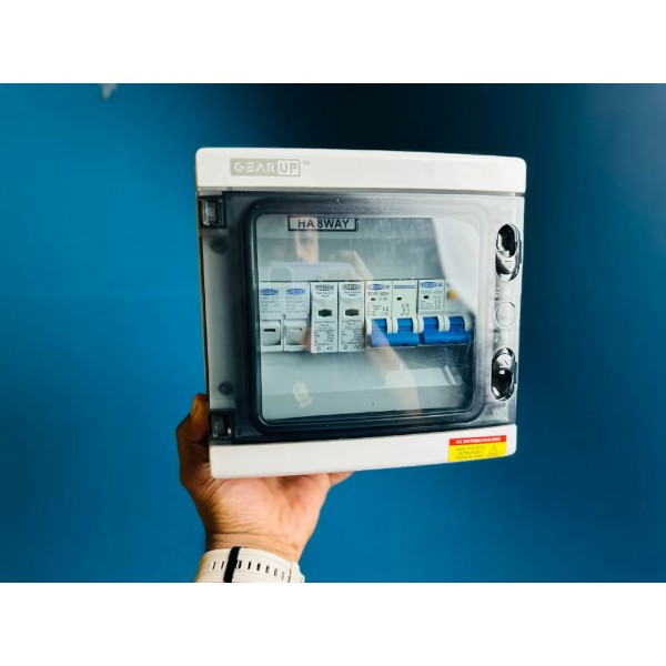 GearUP AC Distribution Box 8 Way (1 in 1 out)
