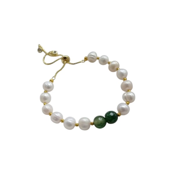 Pearl & Stone Bracelet Free Size