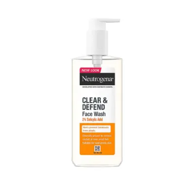 Neutrogena Clear & Defend 2% Salicylic Acid Face Wash 200ml (Greece)