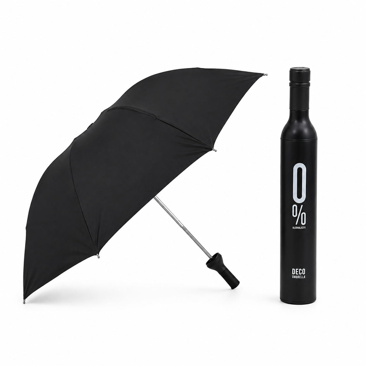 Wine Bottle Shaped Folding Umbrella