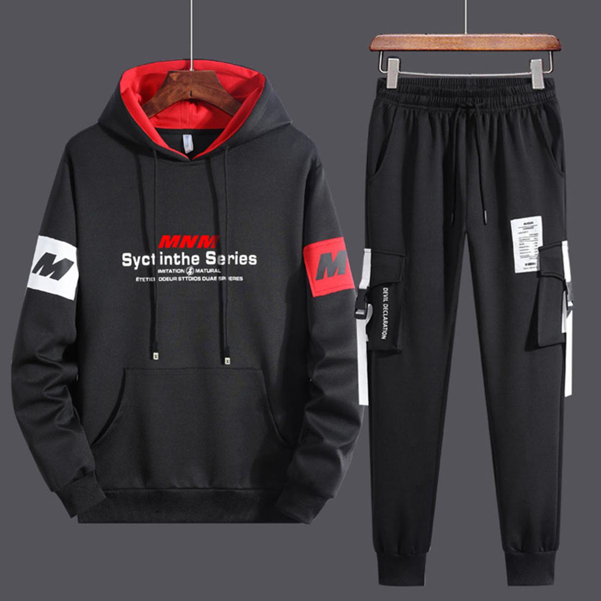 CVC Hoodie and Suede Cloth Trouser Combo Set, Sizes M to XL