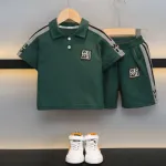 Kids' Pure Cotton Polo Shirt and Pant Set, 1 to 10 Years