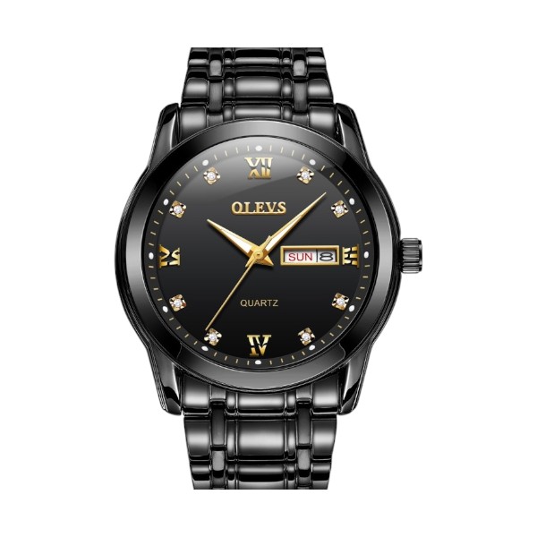 OLEVS 9931G New Exclusive Design Quartz Watch for Men (Full Black)