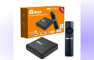 G Box Android Box wifi tv box with BT Voice Remote Control