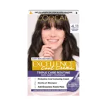 L'Oreal Excellence Cool Creme Triple Care Routine - 4.11 Ultra Ash Brown (Belgium)