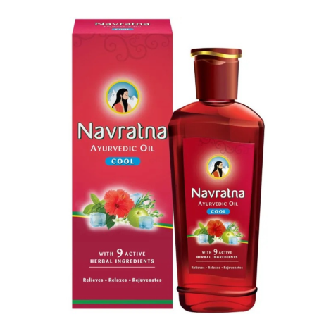 Navratna Ayurvedic Cool Hair Oil 270ml (India)
