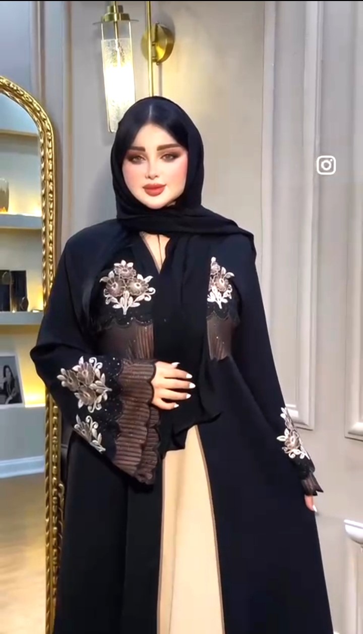 Abaya Koti Borka Dress, Embroidery & Stone Work