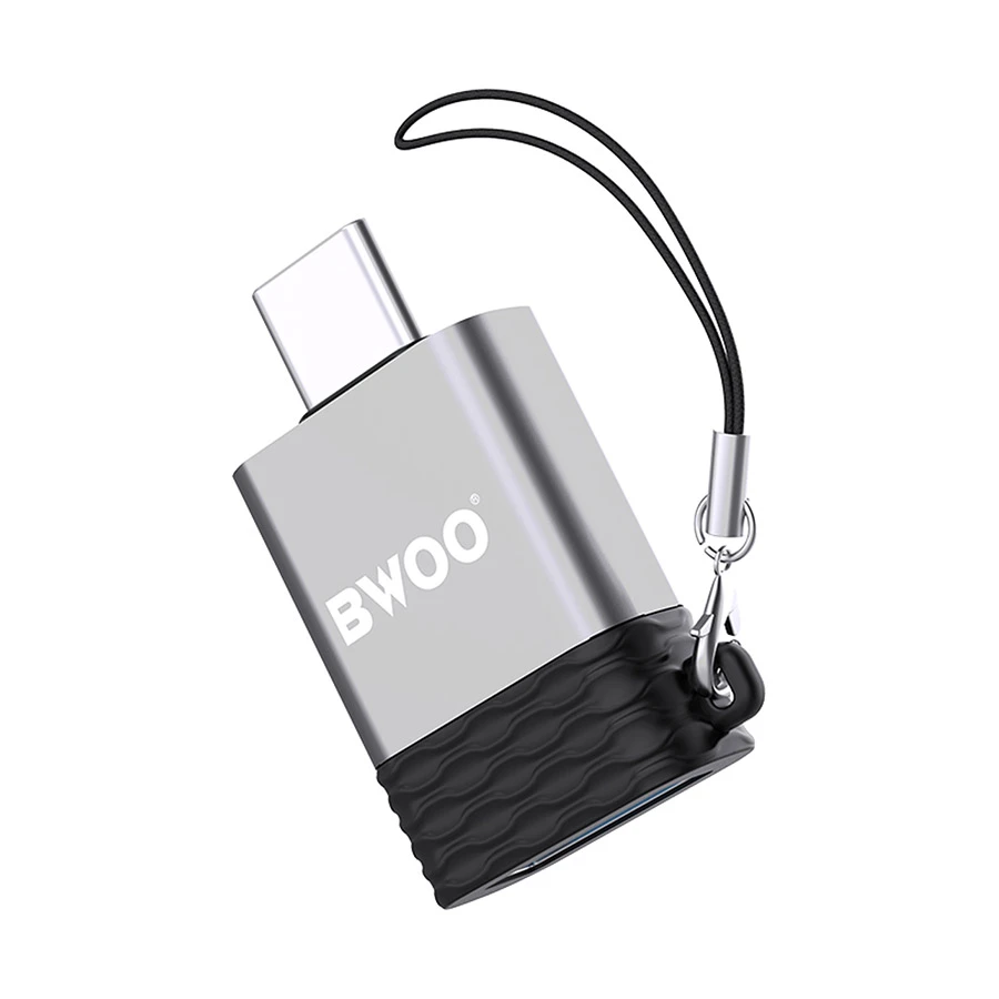Bwoo BO-BZ35 Type-C Male to USB Female Gray OTG Converter