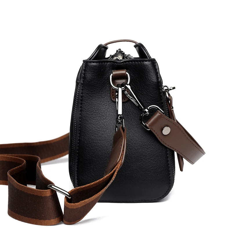 High-quality Messenger Bags For Women Luxury Crossbody Shoulder Bags Female(Black)