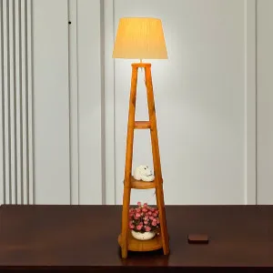 Wooden Floor Lamp/ Stand Lamp/ Home Decor/ Lamp Shade
