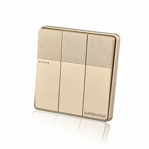 Super Star Gold Ray 3 Gang Switch