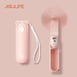 JISULIFE F8X Mini Fan Portable Fan & Power Bank (Upgrade Version)- Pink Color