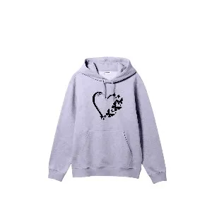 Premium Comfortable (Love Butterflies-Light Purple) Ladies winter hoodie