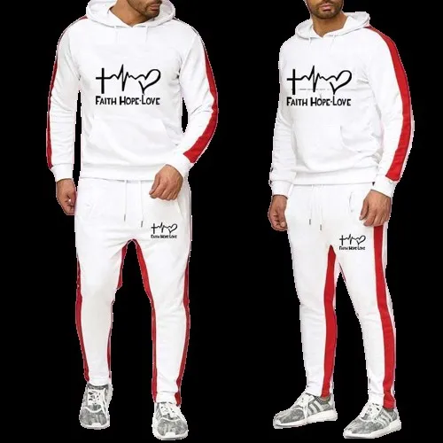CVC Hoodie and Suede Cloth Trouser Combo Set, Sizes M to XL