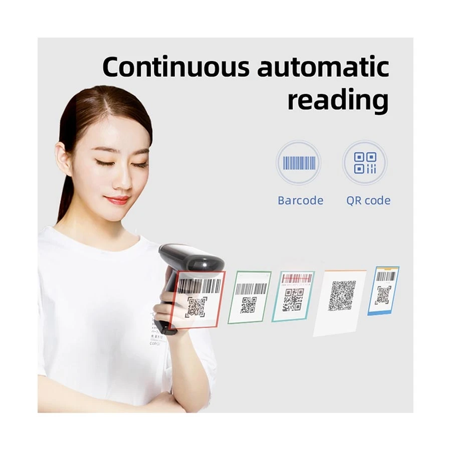 Deli ES226 1D/2D Wired Handheld Barcode Scanner