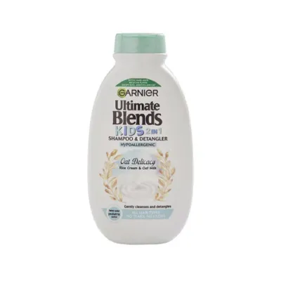 Garnier Ultimate Blends Kids 2 In 1 Shampoo & Detangler With Rice Cream & Oat Milk 250ml (Poland)