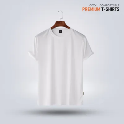 Men's Premium Solid T-Shirt- White