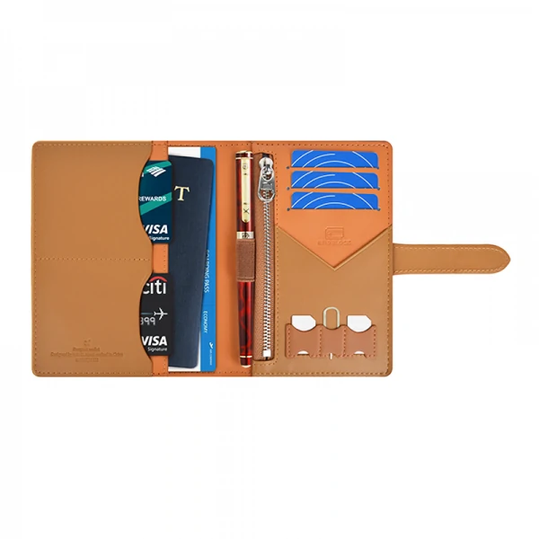 WIWU Ambassador Passport Wallet – Brown Color