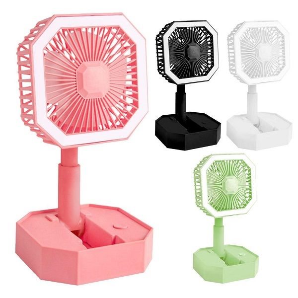 Desktop Folding Mini Fan With Lamp