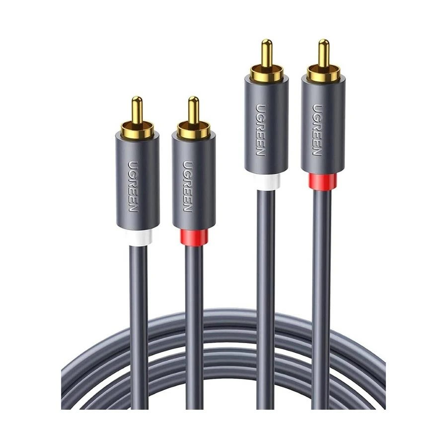UGREEN AV104 (10517) 2RCA Male to Male, 1.5 Meter, Black Audio Cable