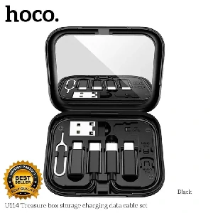 Hoco U114 Treasure Box Storage Charging Data Cable Set