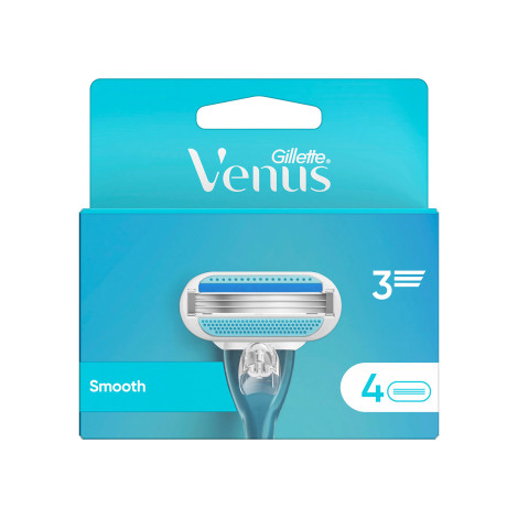 Gillette Venus Smooth 3 Razor Blades, 4 Cartridges