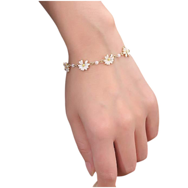 Korean Daisy Flower Bracelet for Women