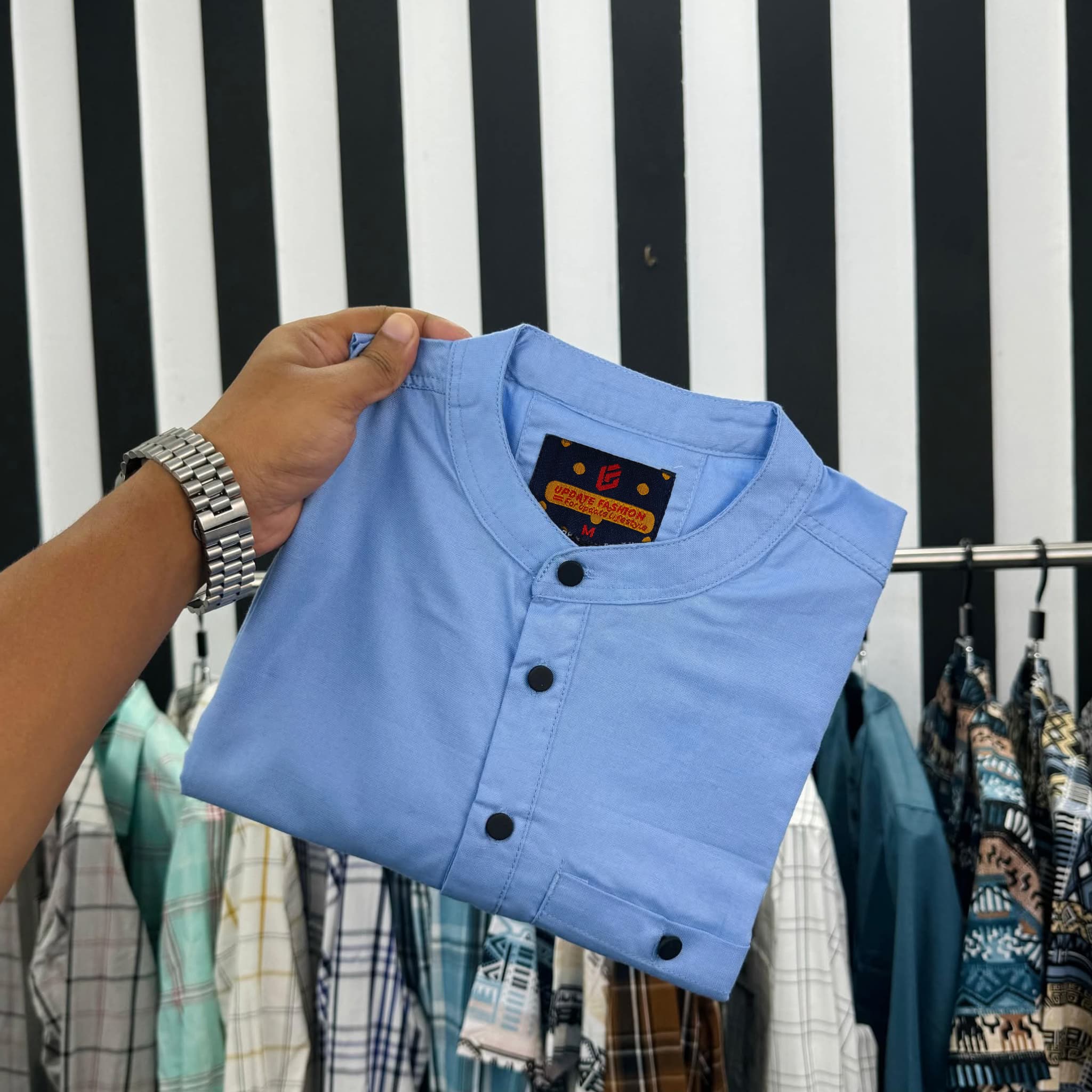 Traditional Full sleeves katua ( Sky)