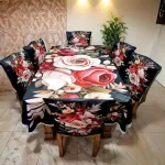 China Premium 3D Print Table Cloth Set