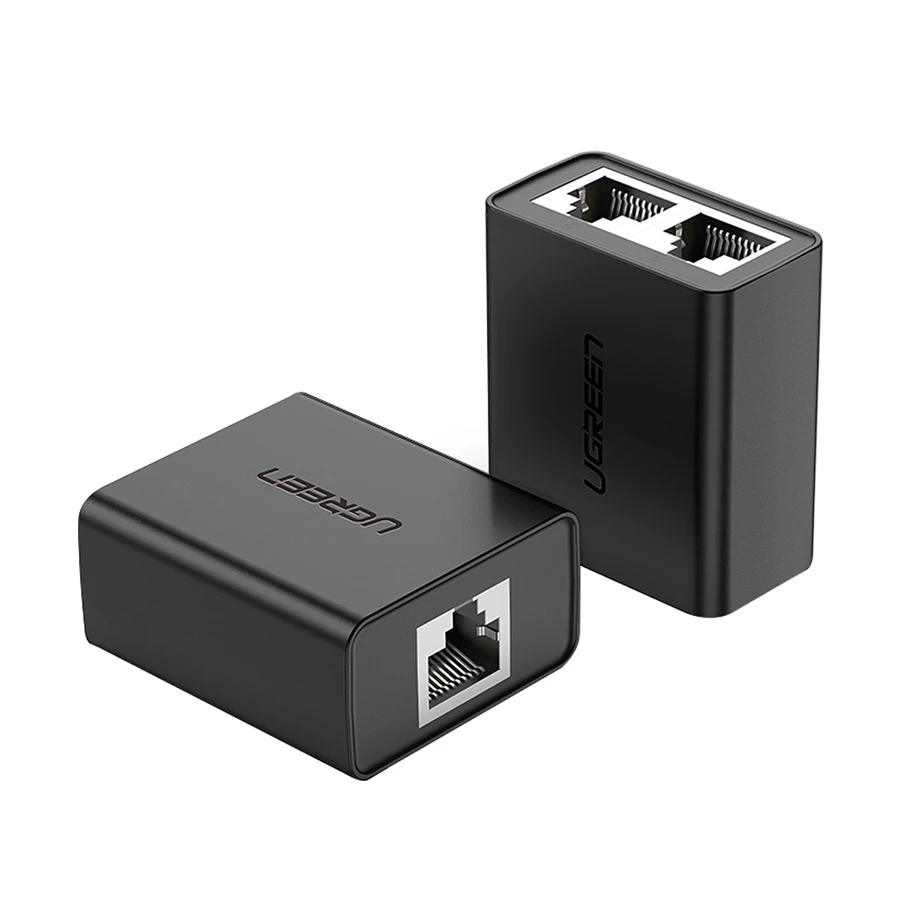 UGREEN CM210 (50923) RJ45 1 In 2 Out Ethernet Splitter Black (2 Pack)