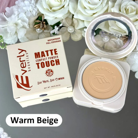 Everly Beauties Matte Touch Compact Powder - Warm Beige (China)