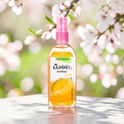 Soffell Mosquito Repellent Floral Fragrance Liquid Spray 80ml - Yellow (Thailand)