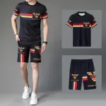 Men's Jersey T-Shirt and Half Pants Combo, 160 GSM, 3 Colours