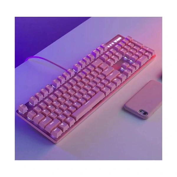 Rapoo V500PRO Backlit Wired Pink Mechanical Gaming Keyboard