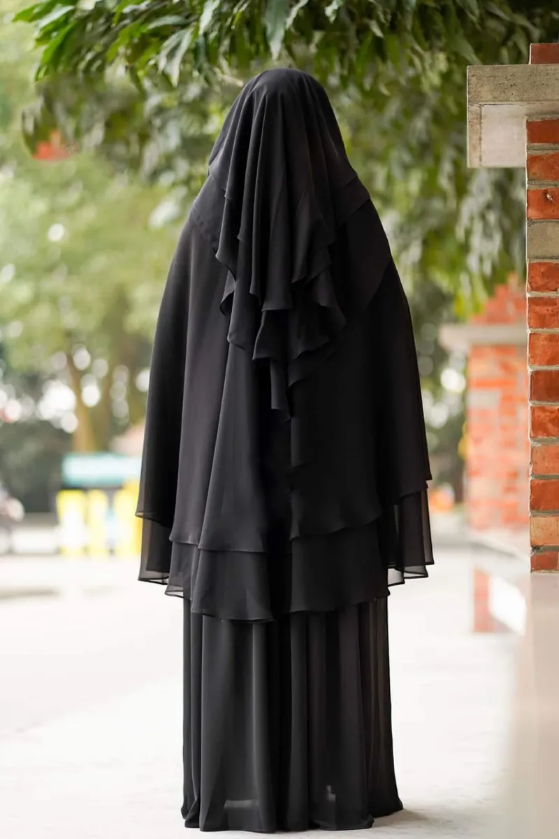 Muttaki Borka Set, Three Parts with Hijab and Niqab