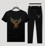 Men's Pure Cotton Tee and 280 GSM Trouser Combo, 6 Colours