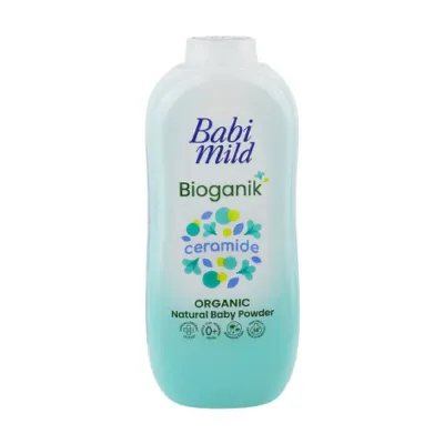 Babi Mild Bioganik Ceramide Organic Natural Baby Powder 350g (Thailand)