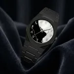 Arabic Dial Premium Marble Finish Ladies Watch with Butterfly Lock