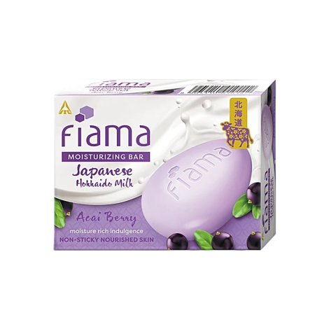 Fiama Japanese Hokkaido Milk Acai Berry Moisturizing Bar 125g (India)