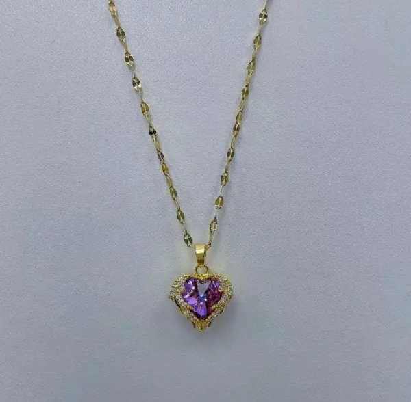 Lovely Heart-Shape Crystal Luxury Locket