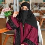 Invite Karchupi Abaya - 3-Piece Premium Set