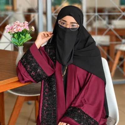 Invite Karchupi Abaya - 3-Piece Premium Set