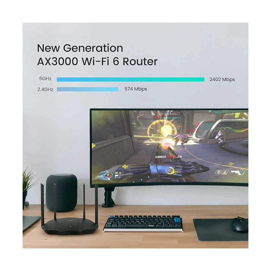 Tenda RX9 Pro AX3000 Dual-Band Gigabit Wi-Fi 6 Router