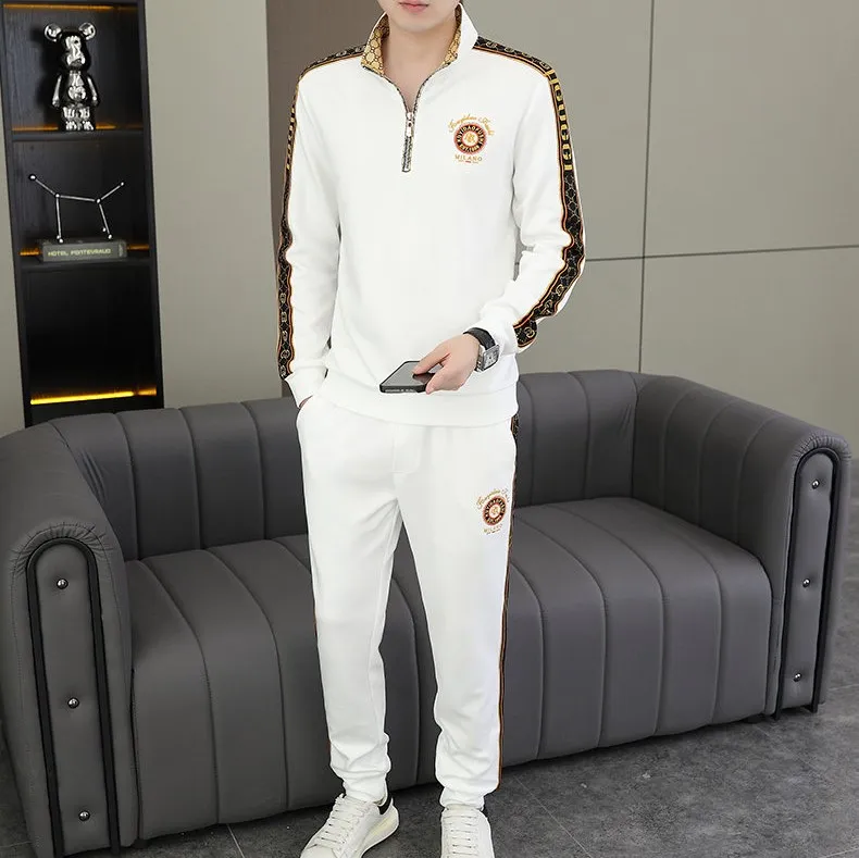 Men's Pure Cotton T-Shirt and Trouser Set, 200 GSM Tee, 3 Colours
